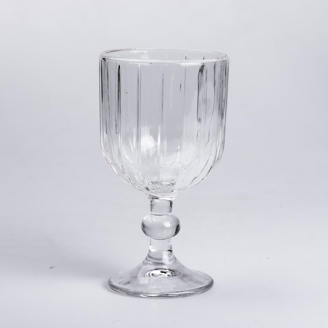 Набір келихів столових ребристих 6 шт. по 400 мл (HP-YH-66) - фото 4