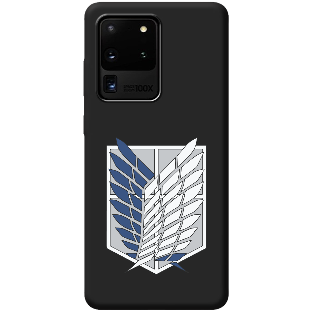 Чехол Boxface Samsung G988 Galaxy S20 Ultra Атака Титанов Крылья Свободы Черный силикон (38878-bk88-44015)