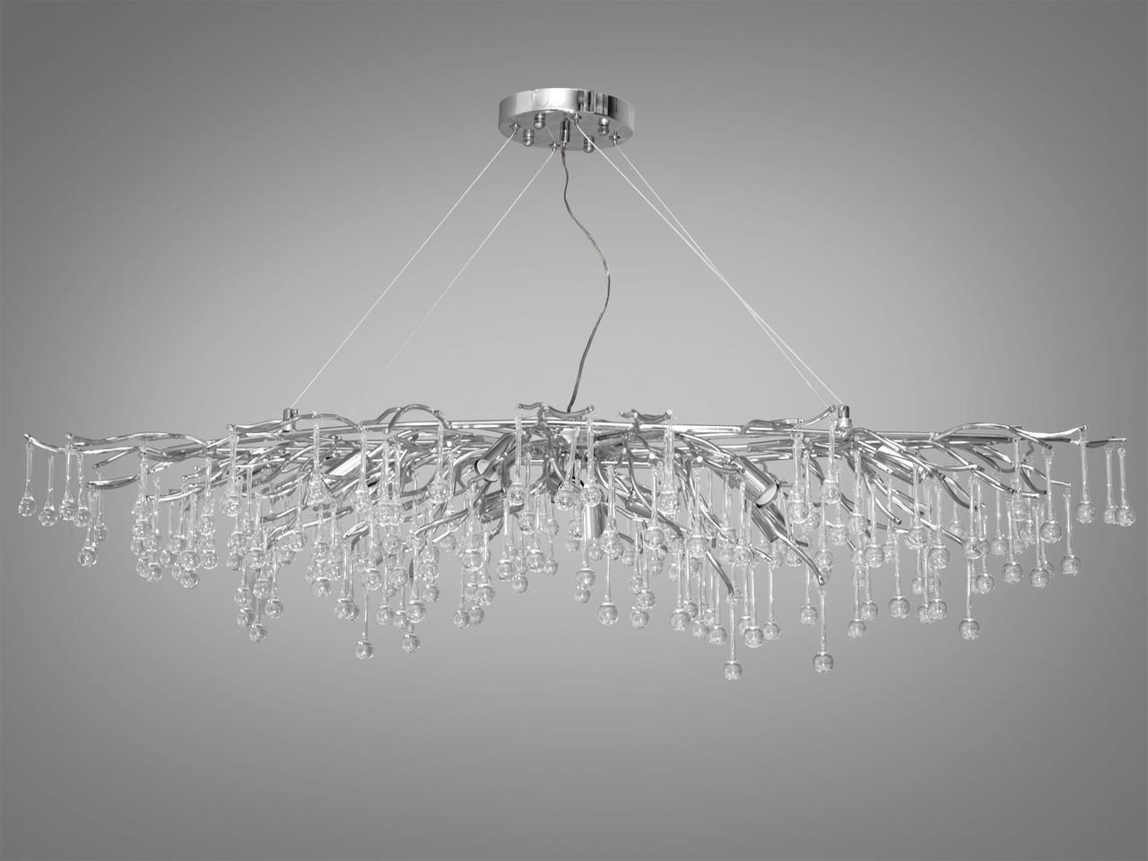 Люстра кришталева Diasha з гілочками Хром на 12 ламп 607-L1200CH (25367993)
