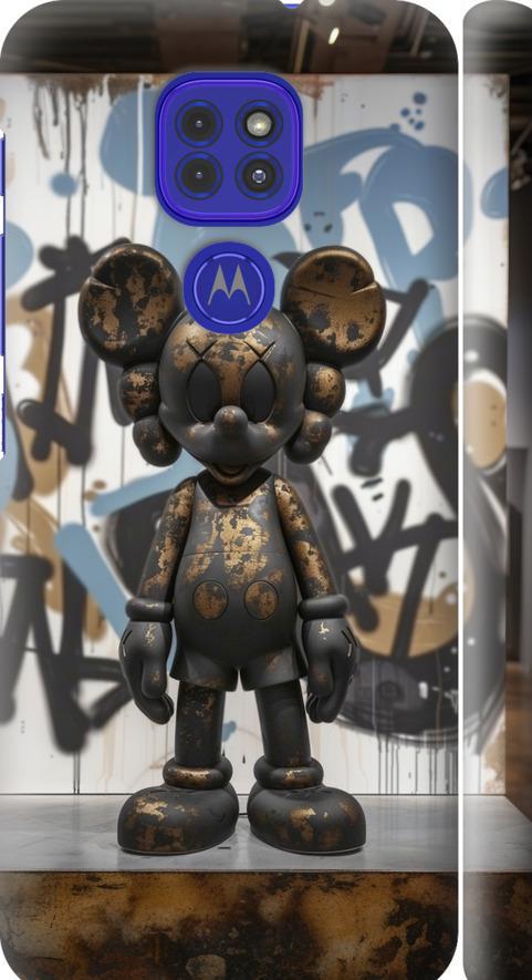 Чехол на Motorola G9 Play Bronze kaws v2 (6098m-2105-42517)