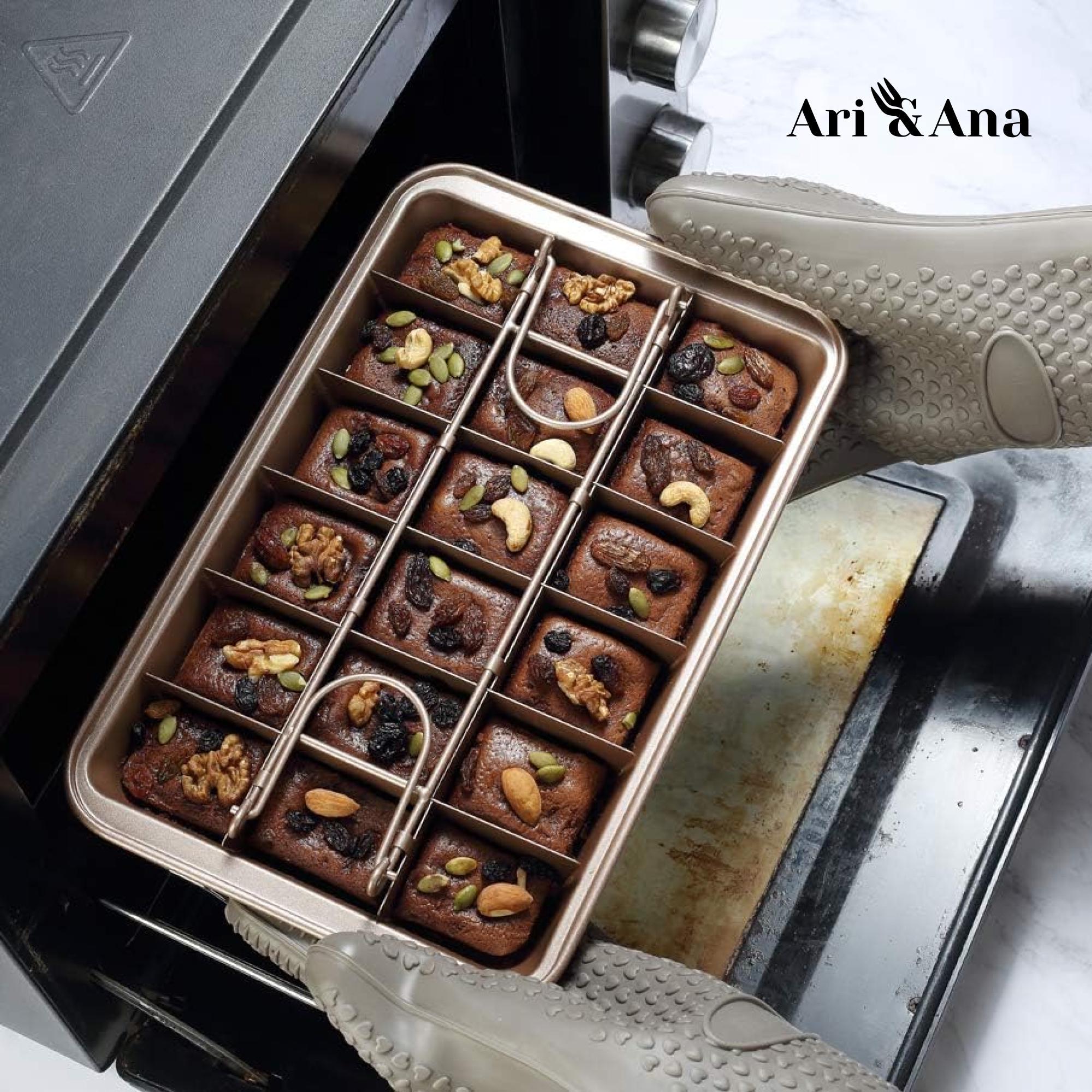 Форма для выпечки брауни с решеткой Ari/Ana антипригарная форма из углеродистой стали 31х20 см - фото 7 Форма для выпечки брауни с решеткой Ari/Ana антипригарная форма из углеродистой стали 31х20 см - фото 7