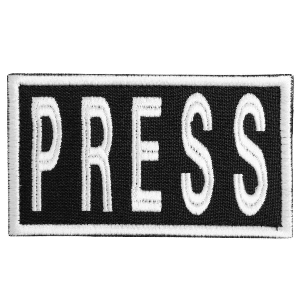 Шеврон на липучке для журналистов ''PRESS'' 5х9 см (20811)