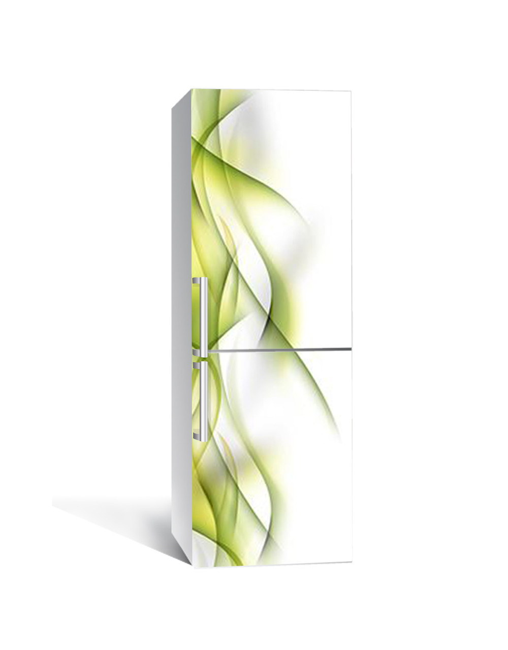 Наклейка 3D на холодильник Zatarga Зеленые Линии 650х2000 мм (1289776882)