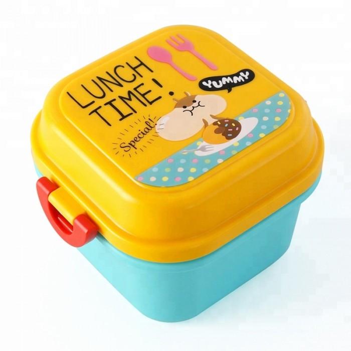 Комлект ланч-бокс и бутылочка для воды Lunch Time Желтый (8663)