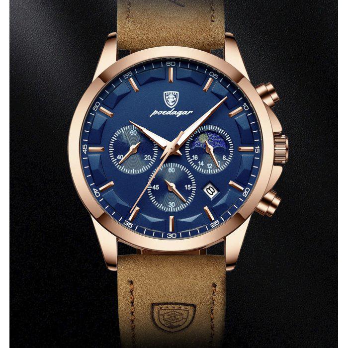Годинник наручний чоловічий Poedagar West Brown (1705) - фото 4 Годинник наручний чоловічий Poedagar West Brown (1705) - фото 4