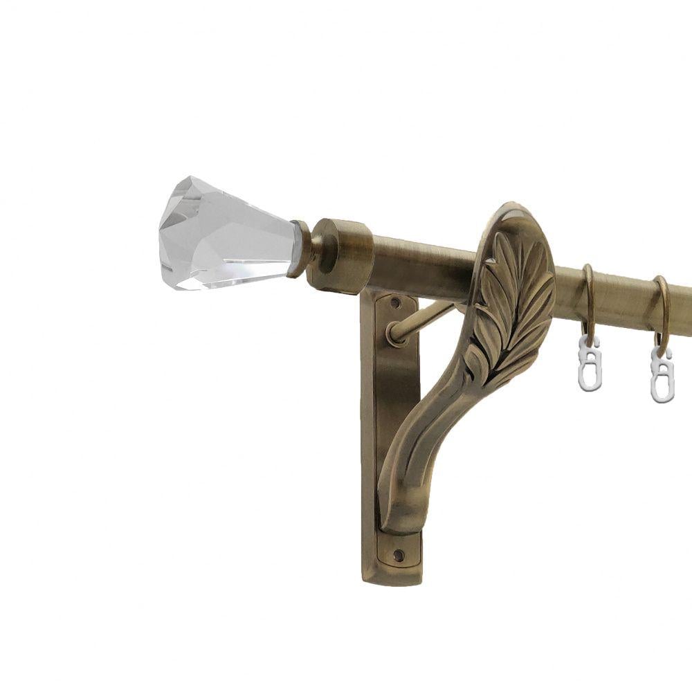 Карниз Orvit Лучетта металевий однорядний ретро гладка труба кільце металеве 25 мм 160 см Антик (4224689)