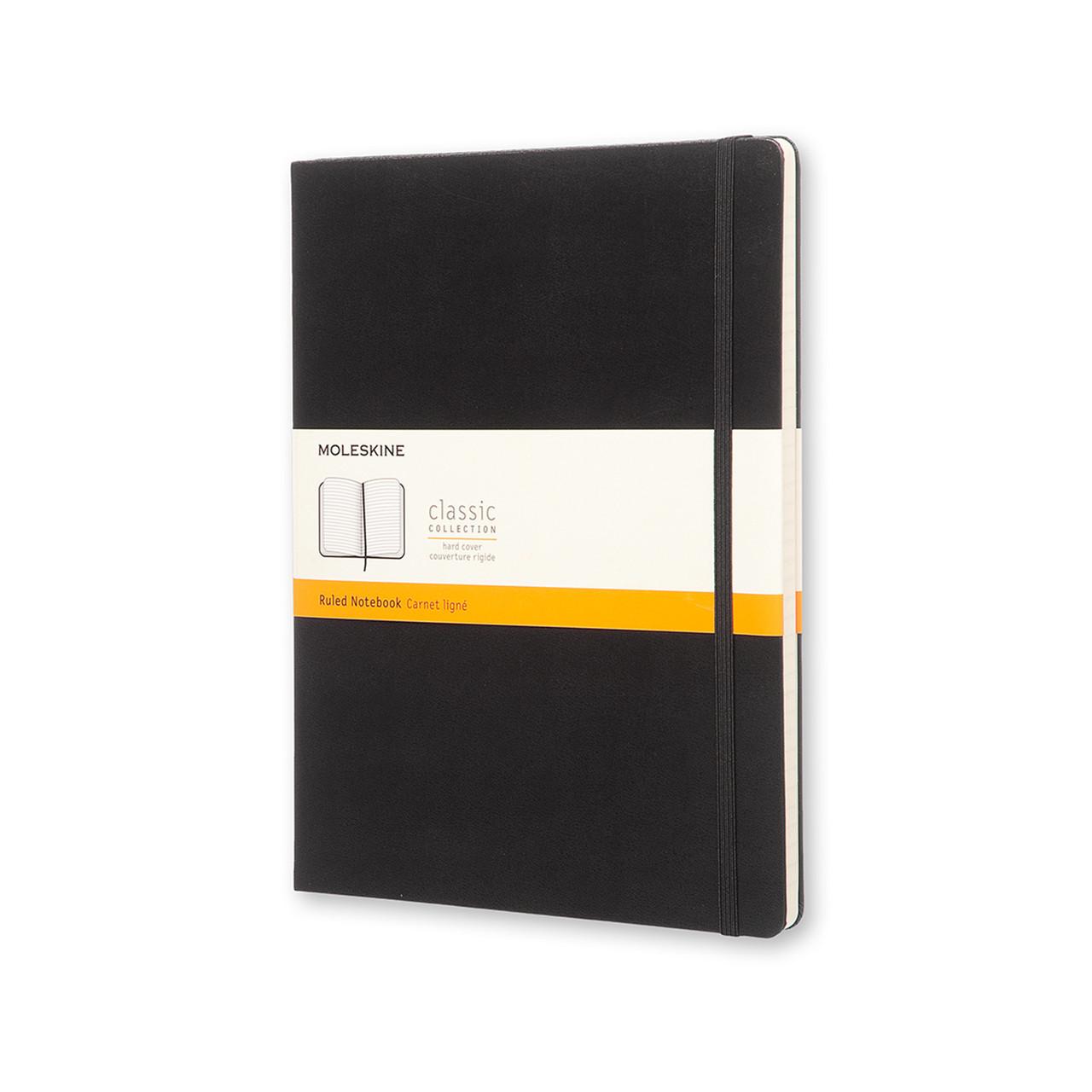 Блокнот Moleskine Classic черный большой 192 страницы в линейку 19х25 см (9788867323067)
