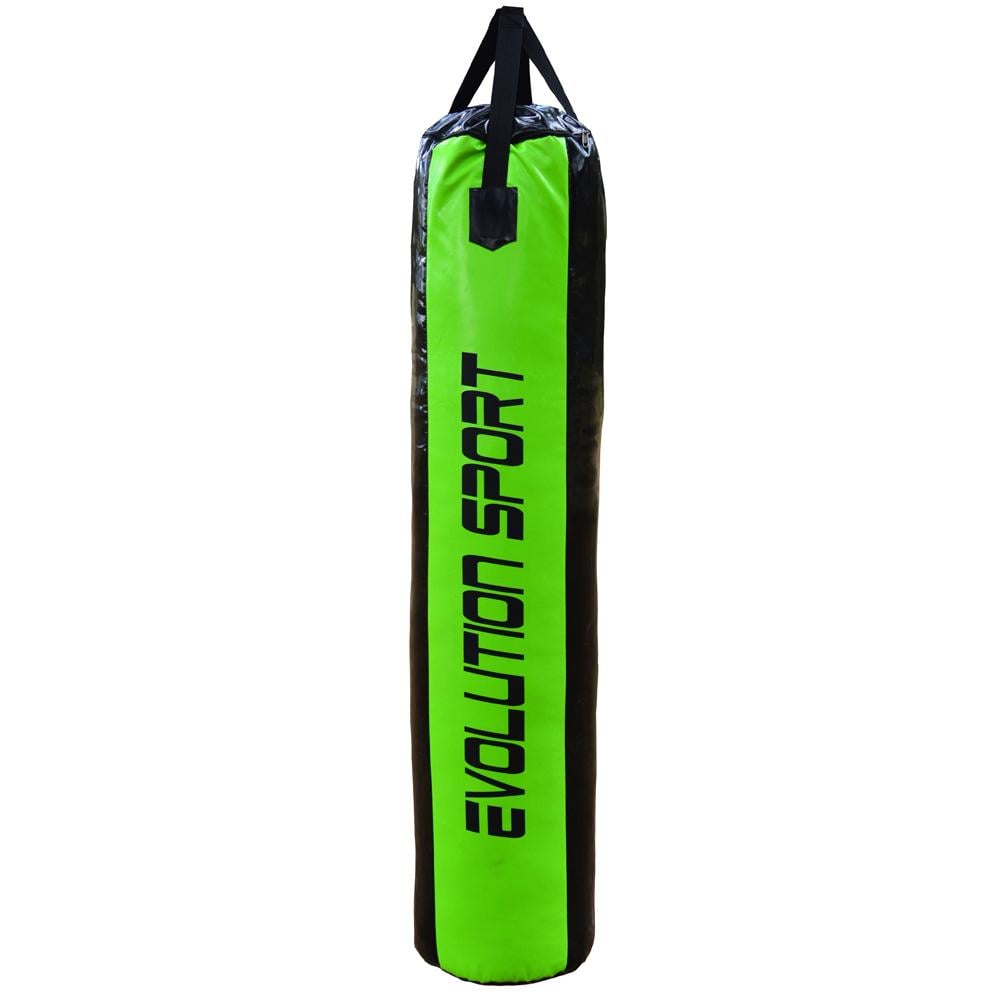 Мешок боксерский Evolution Sport Elite ПВХ 70х30 см Черно-салатовый