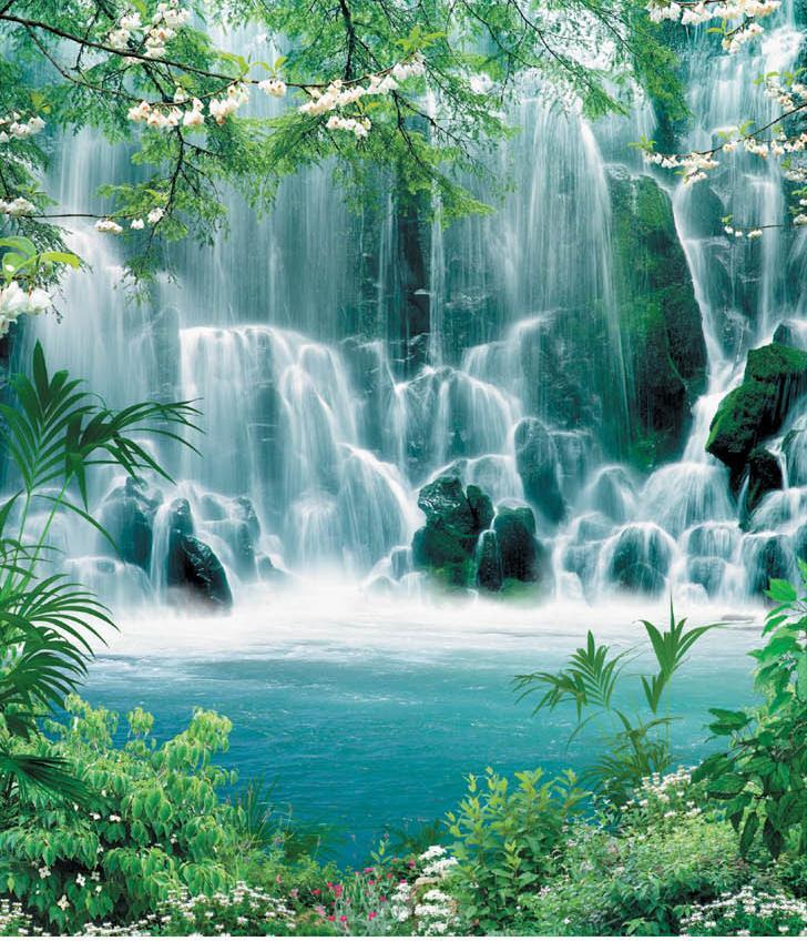 Фотообои на бумажной основе Artdecor Водопад Мираж 242х201 см (2000000450957)