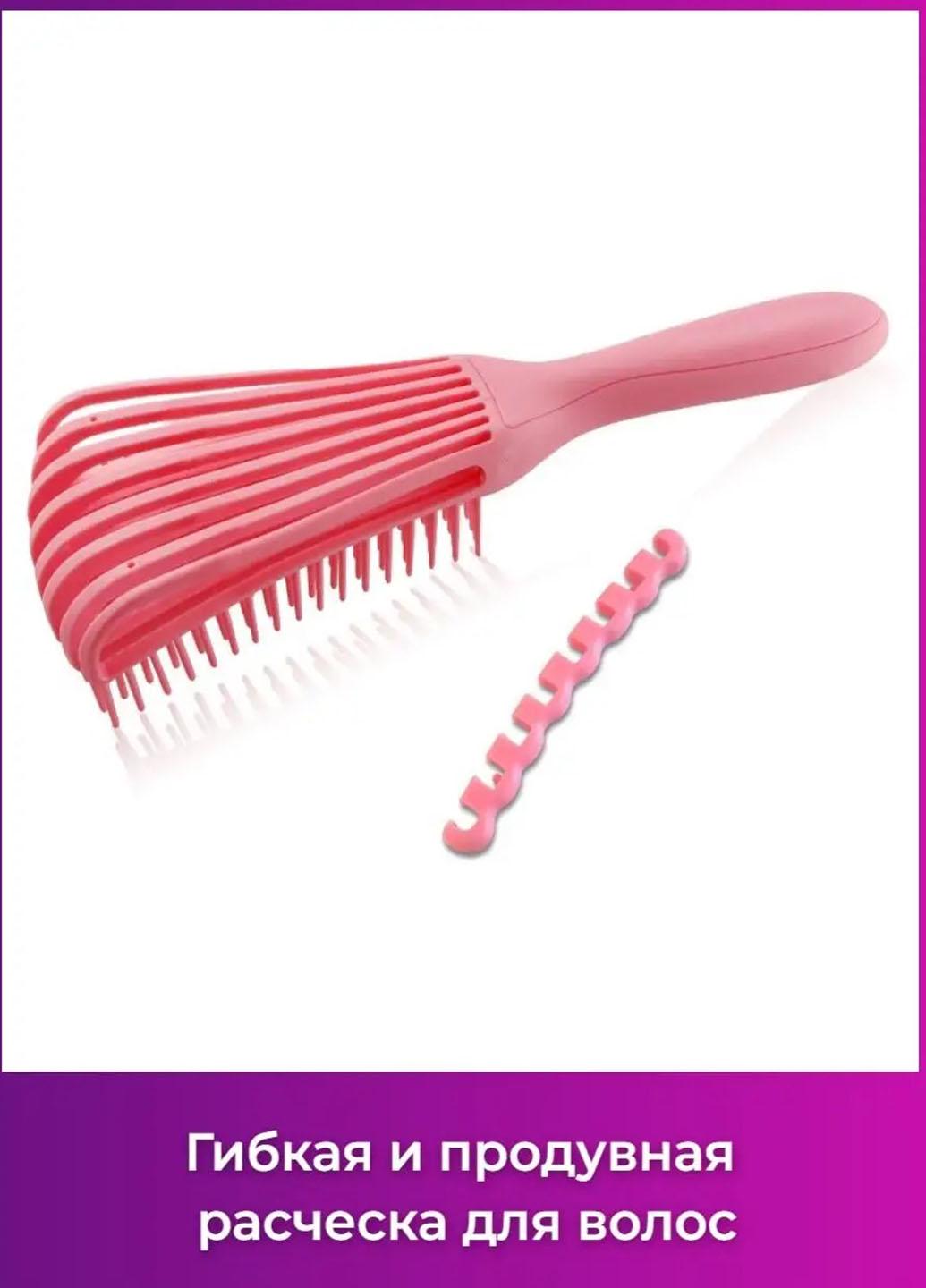 Расческа для волос Good Idea Silicone comb для всех типов волос Розовый (6052U) - фото 6