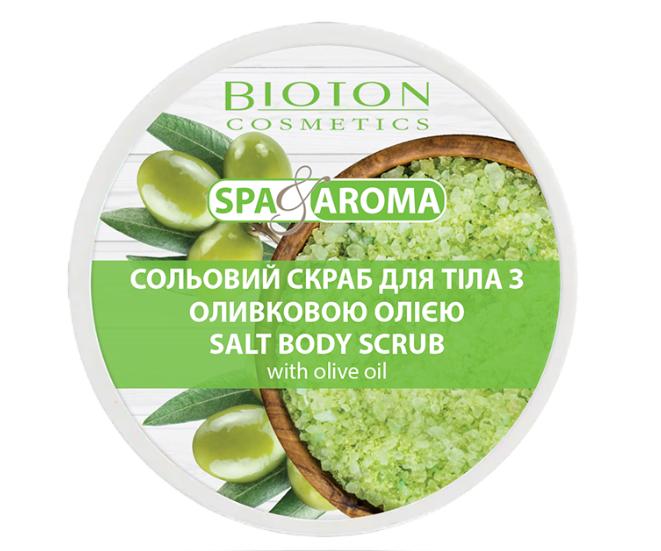 Скраб для тіла Bioton Cosmetics Spa & Aroma соляний з оливковою олією 250 мл (12131)