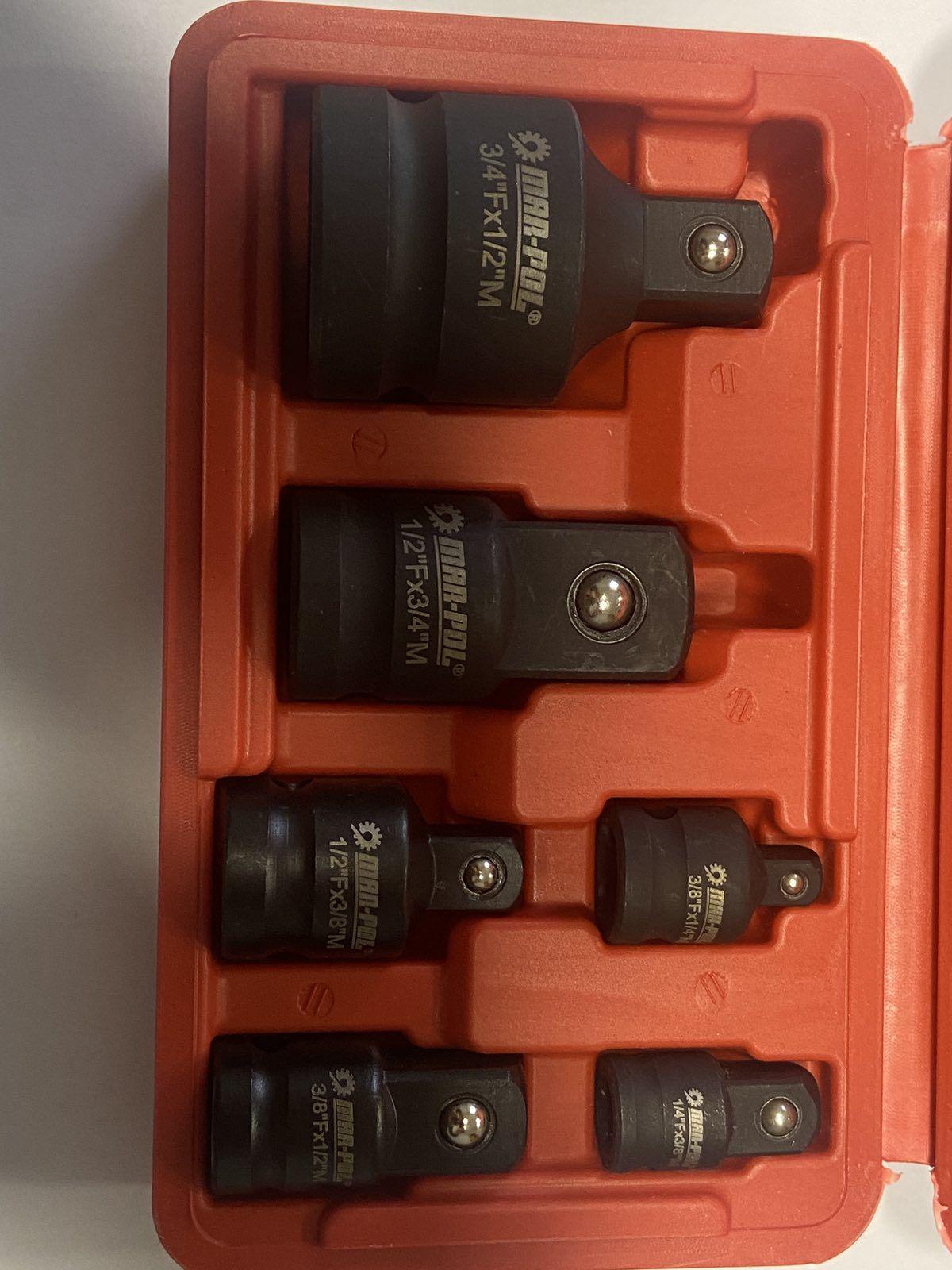 Перехідники для торцевих головок Mar-Pol M58576 6 шт. (12063484) - фото 6 Перехідники для торцевих головок Mar-Pol M58576 6 шт. (12063484) - фото 6