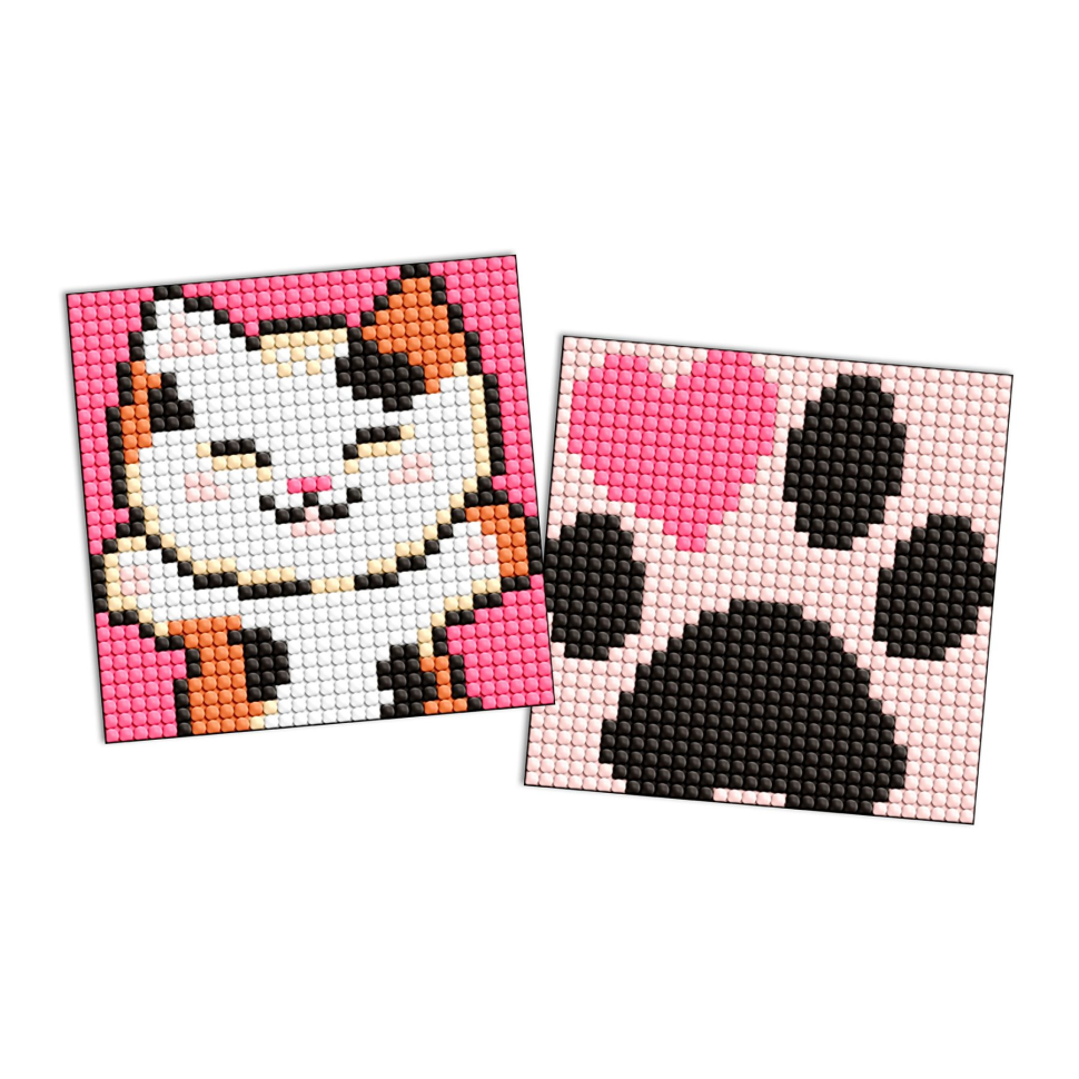 Алмазна мозаїка Ideyka Пухнасті обійми AMG1048 9x9 см (RLT50600)