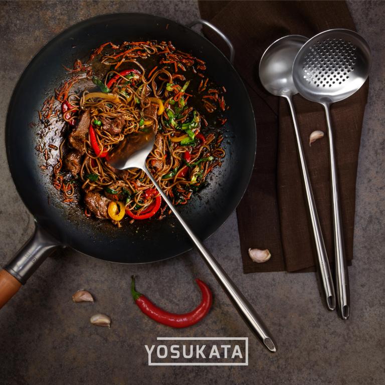 Набор кухонных принадлежностей Yosukata для WOK нержавеющая сталь 3 шт. (YUS173) - фото 6