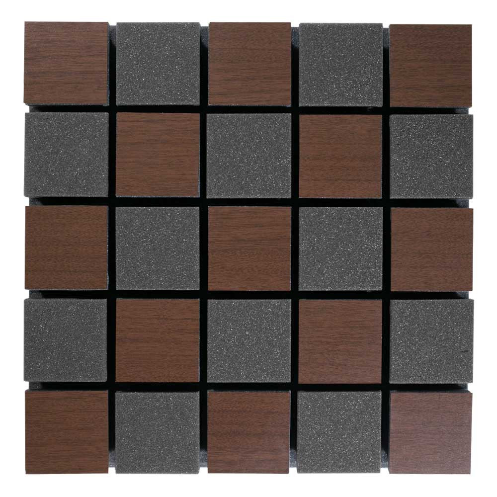 Акустическая панель Ecosound Tetras Acoustic Wood Brown 50x50 см 33 мм Коричневый - фото 2