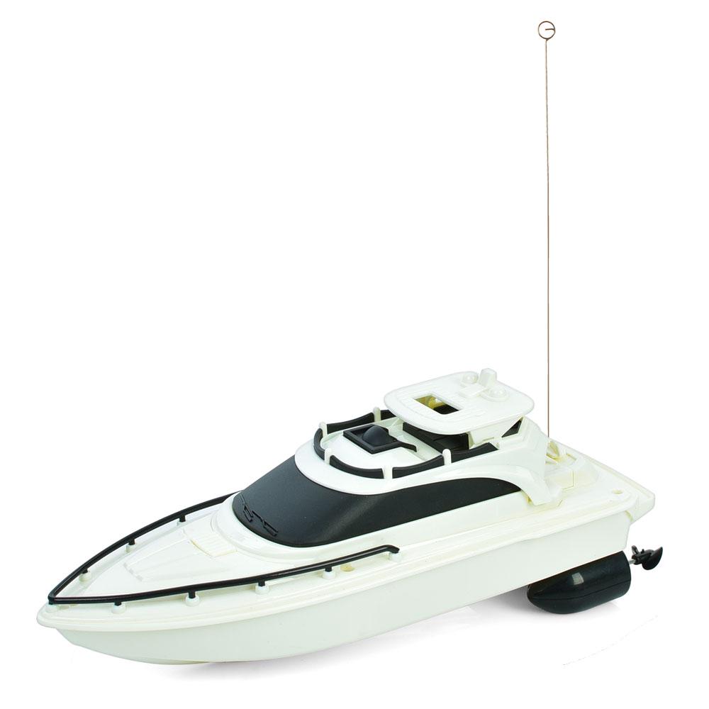 Радиоуправляемый катер 0036-6 на батарейках 26 см Белый (26500303)