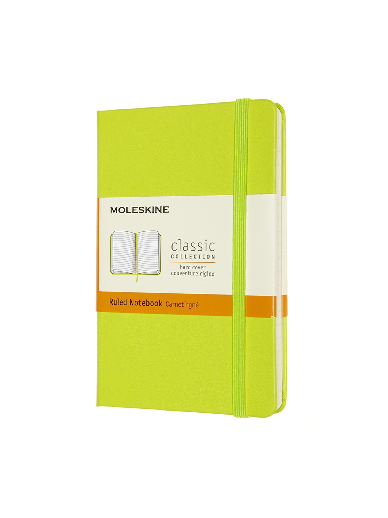 Записная книжка Moleskine Classic карманная линейка Лимонный/Зеленый (MM710C2)