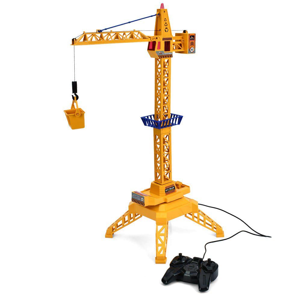 Игрушечный кран 66–78 с поворотным механизмом и регулируемой длиной Желтый Игрушечный кран 66–78 с поворотным механизмом и регулируемой длиной Желтый