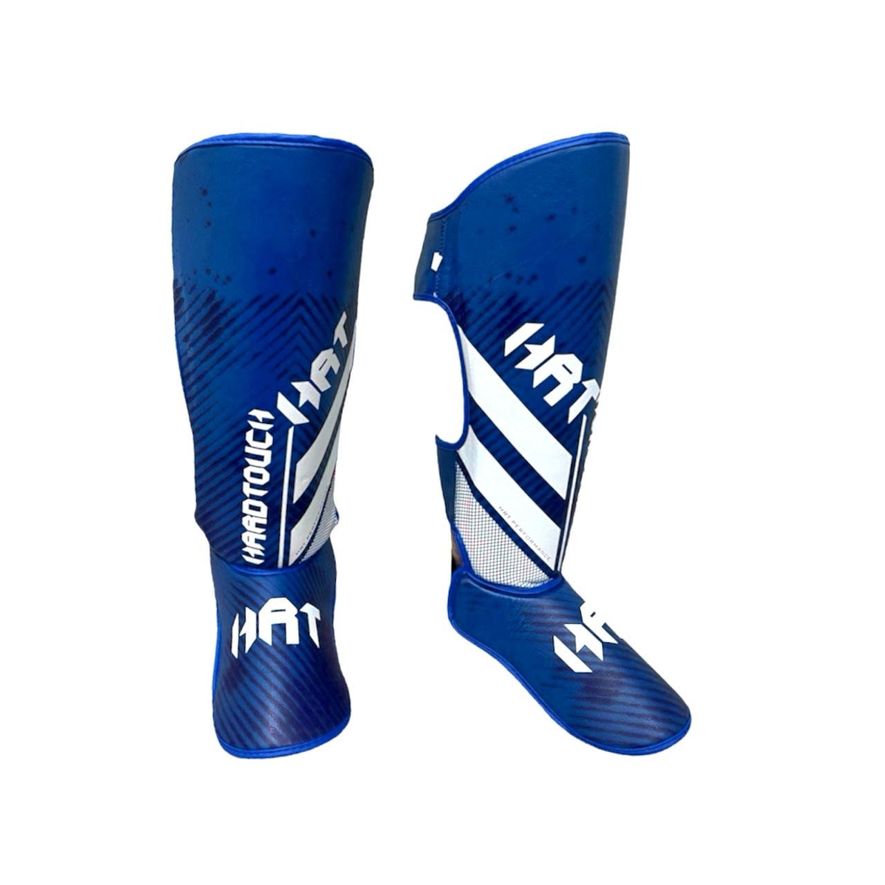 Захист гомілки та стопи для єдиноборств Hard Touch M Blue