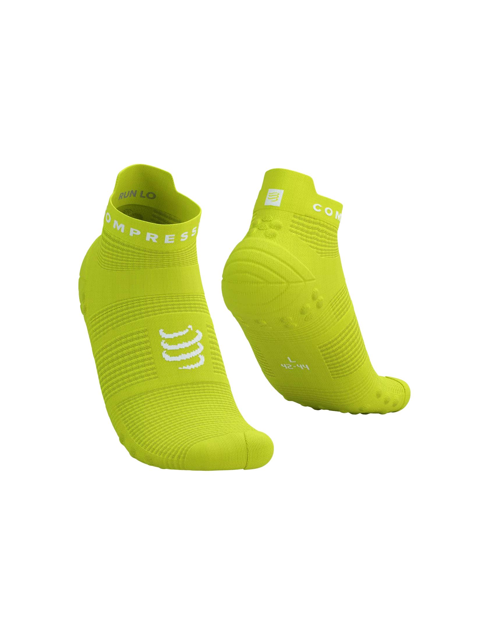 Носки Compressport Pro Racing Socks V4.0 Run low T4 Green Sheen/White (fce4a478)