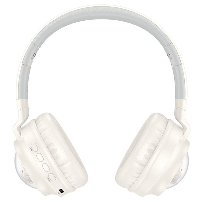 Наушники накладные беспроводные Hoco W50 Cute fun Milky White (00000071301_3)