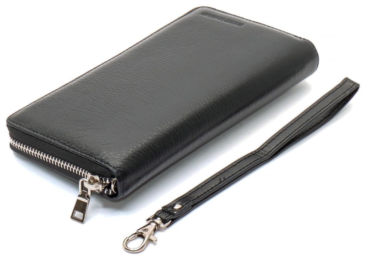 Кошелек-клатч мужской Marco Coverna на молнии из натуральной кожи Черный (MC-802-1) - фото 5 Кошелек-клатч мужской Marco Coverna на молнии из натуральной кожи Черный (MC-802-1) - фото 5