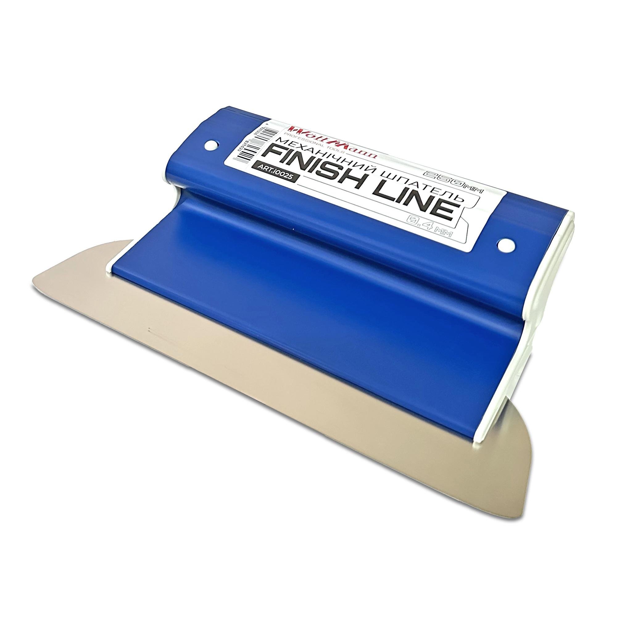 Шпатель механічний WoffMann FINISH LINE пластмасова ручка з змінним лезом 250х0,4 мм