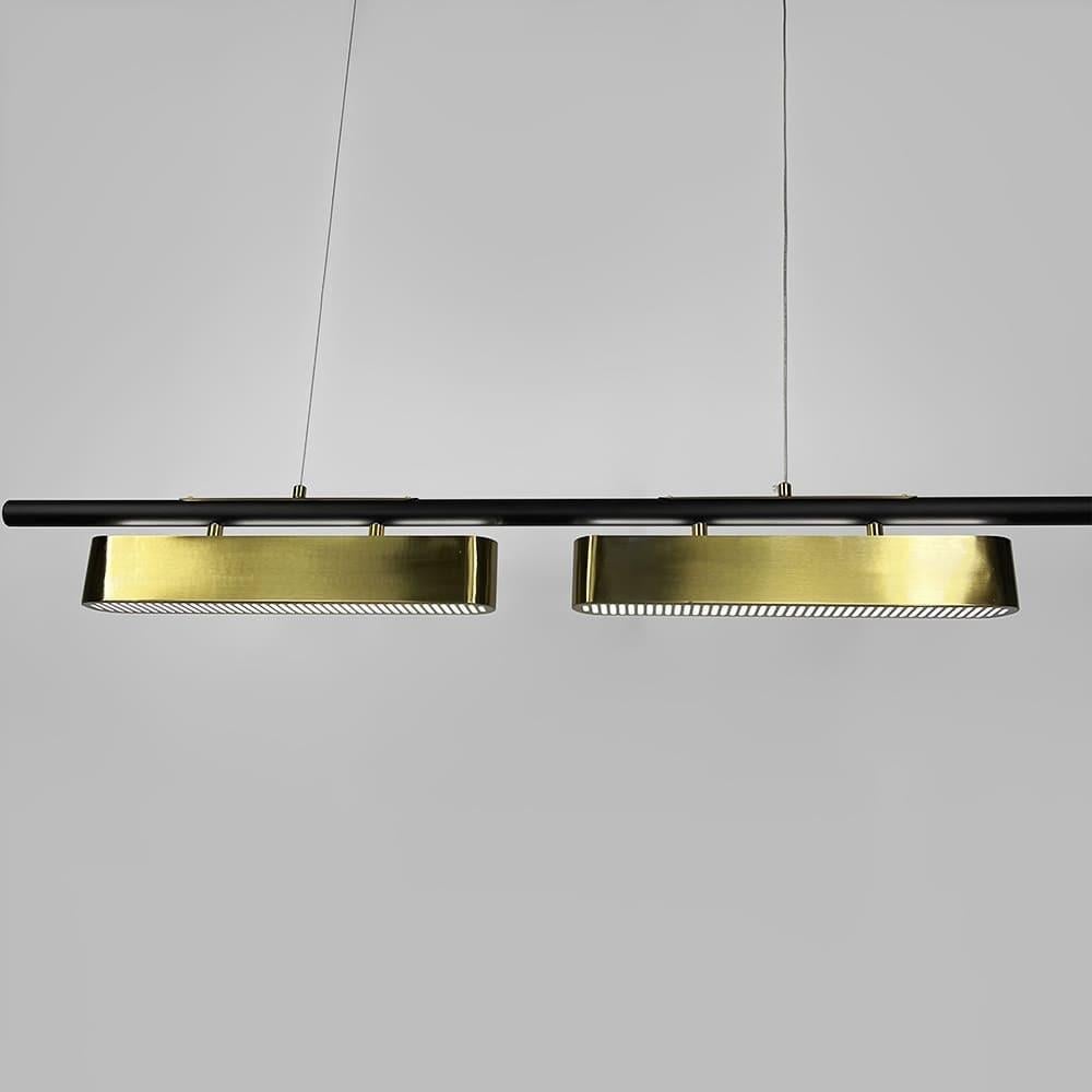 Світильник подовжений на 2 латунних модулі 100 см (NO6-1000) - фото 5