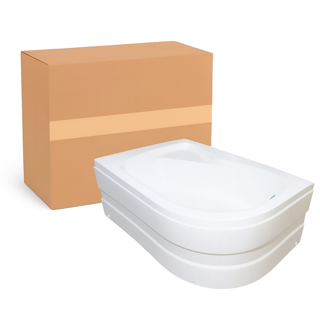 Душевой поддон KO&PO левый акриловый 120x80х40 см (C10326)