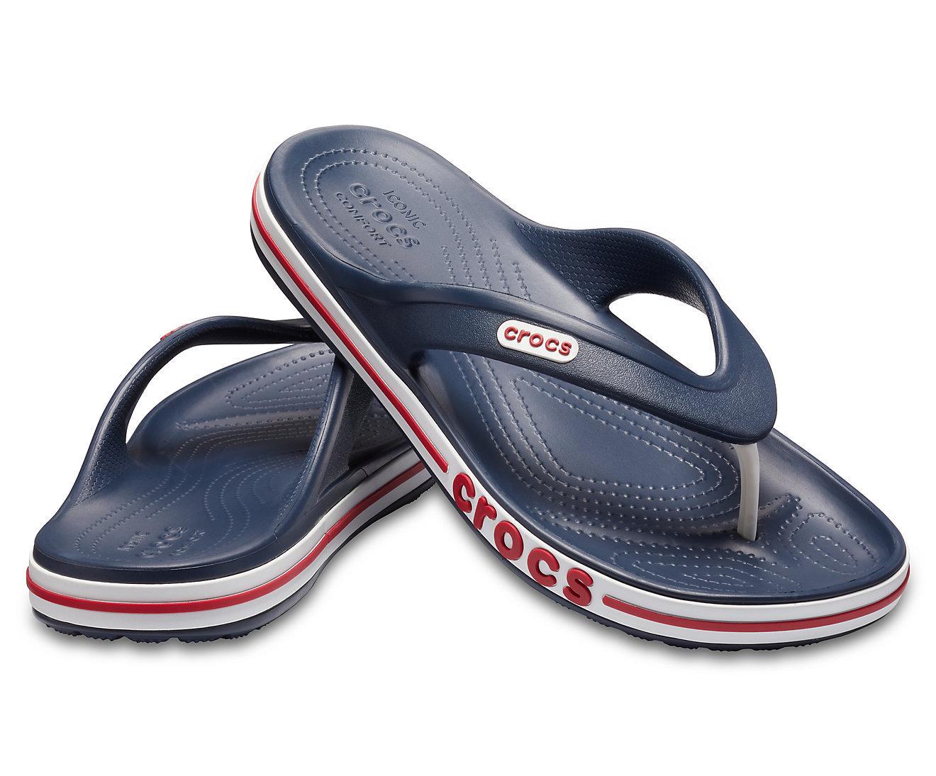 Вьетнамки Crocs Bayaband Flip M6W8 р. 38 24,5 см Navy/Pepper (205393) - фото 3