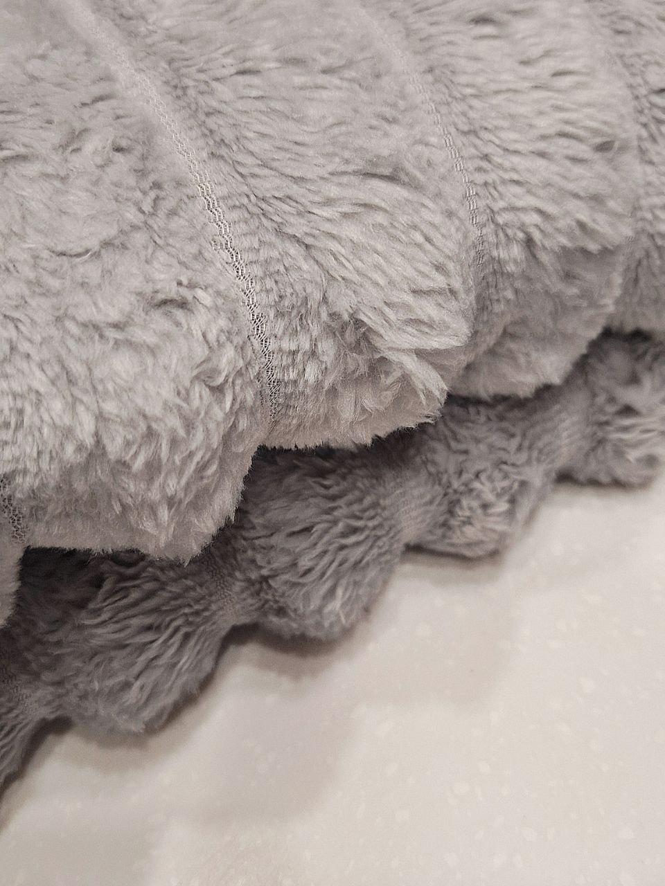 Плед флісовий Шарпей 150x200 см Світло-сірий (1707) - фото 3 Плед флісовий Шарпей 150x200 см Світло-сірий (1707) - фото 3