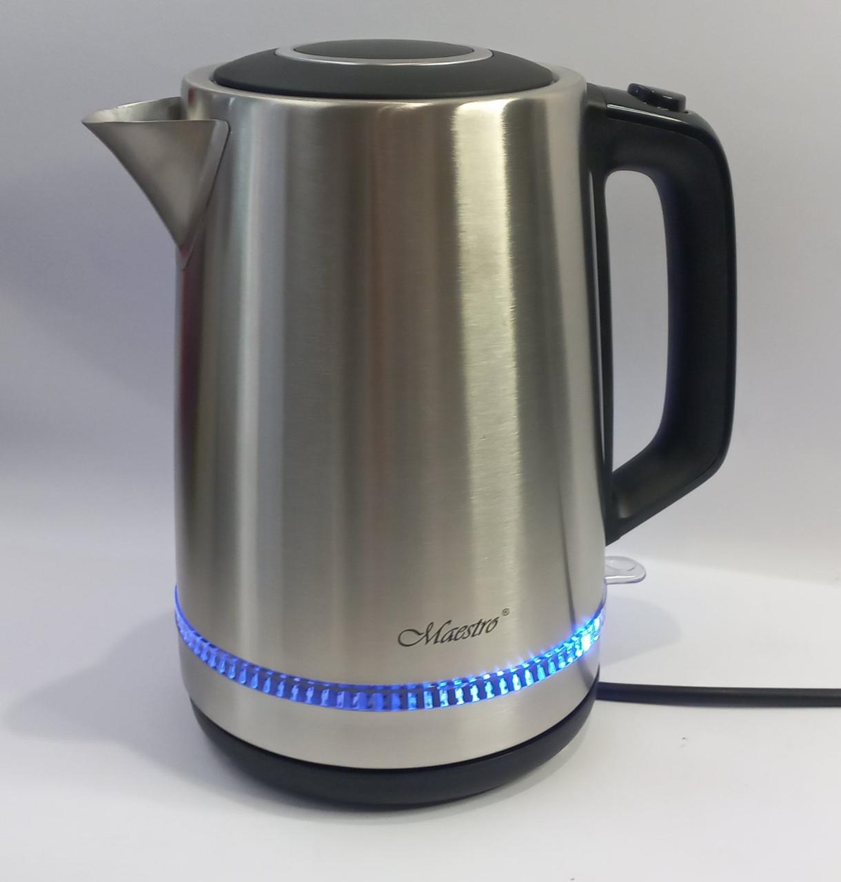 Электрочайник 2200 Вт металл Maestro 1,7л (MR-047) Электрочайник 2200 Вт металл Maestro 1,7л (MR-047)