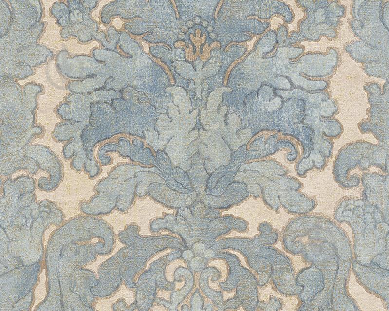 Флизелиновые обои  A.S.Creation Bohemian Burlesque 96046-3 Синие