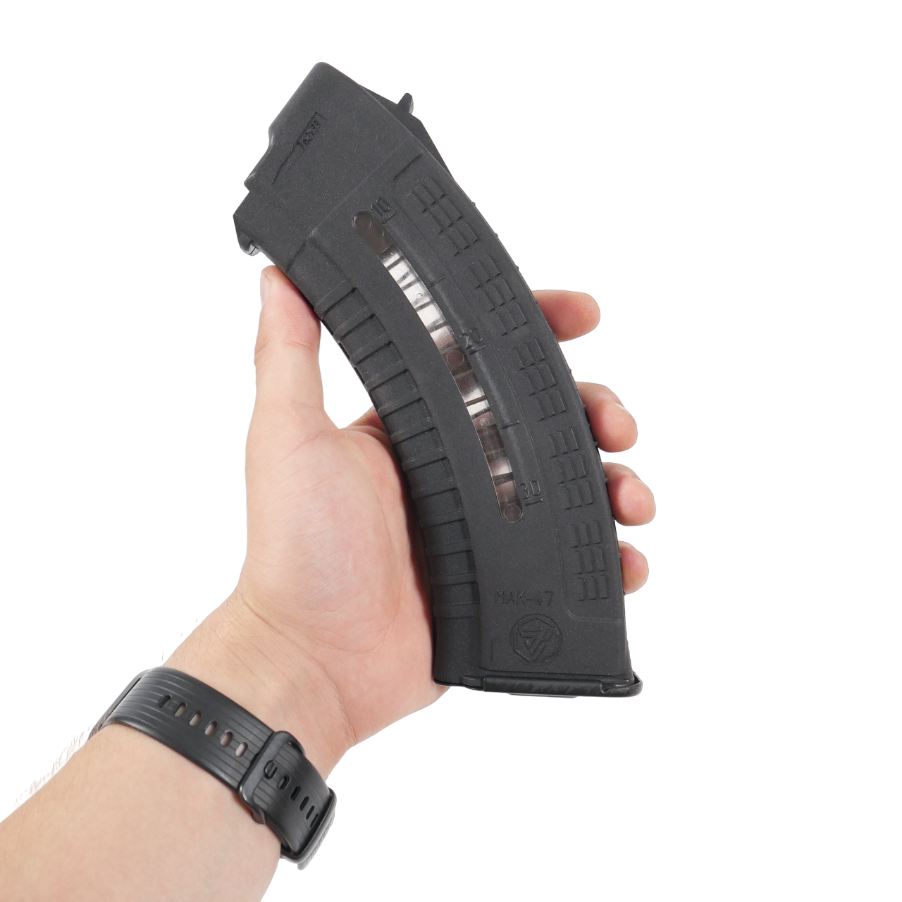 Магазин 7.62х39 з вікном для контролю кількості заряду патронів Чорний - фото 2 Магазин 7.62х39 з вікном для контролю кількості заряду патронів Чорний - фото 2