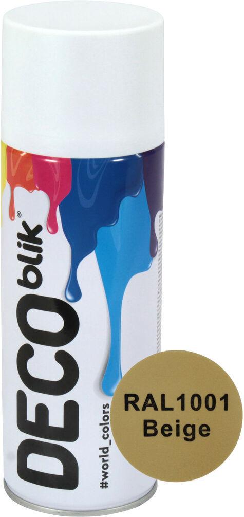 Аэрозольная краска Deco Blik RAL 1001 400 мл Бежевый (0102274)