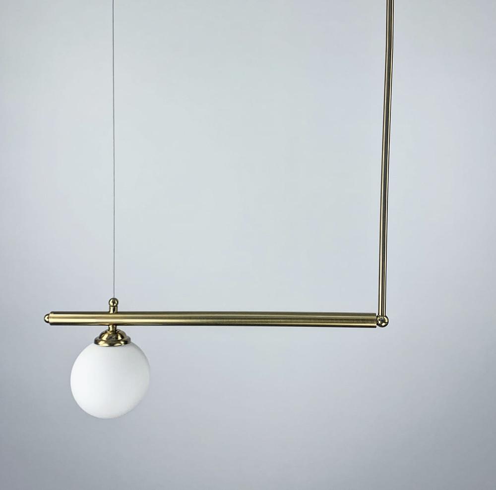 Светильник минималистичный подвесной в удлиненном корпусе на 1 лампу 53 см (C 167 AB) Светильник минималистичный подвесной в удлиненном корпусе на 1 лампу 53 см (C 167 AB)