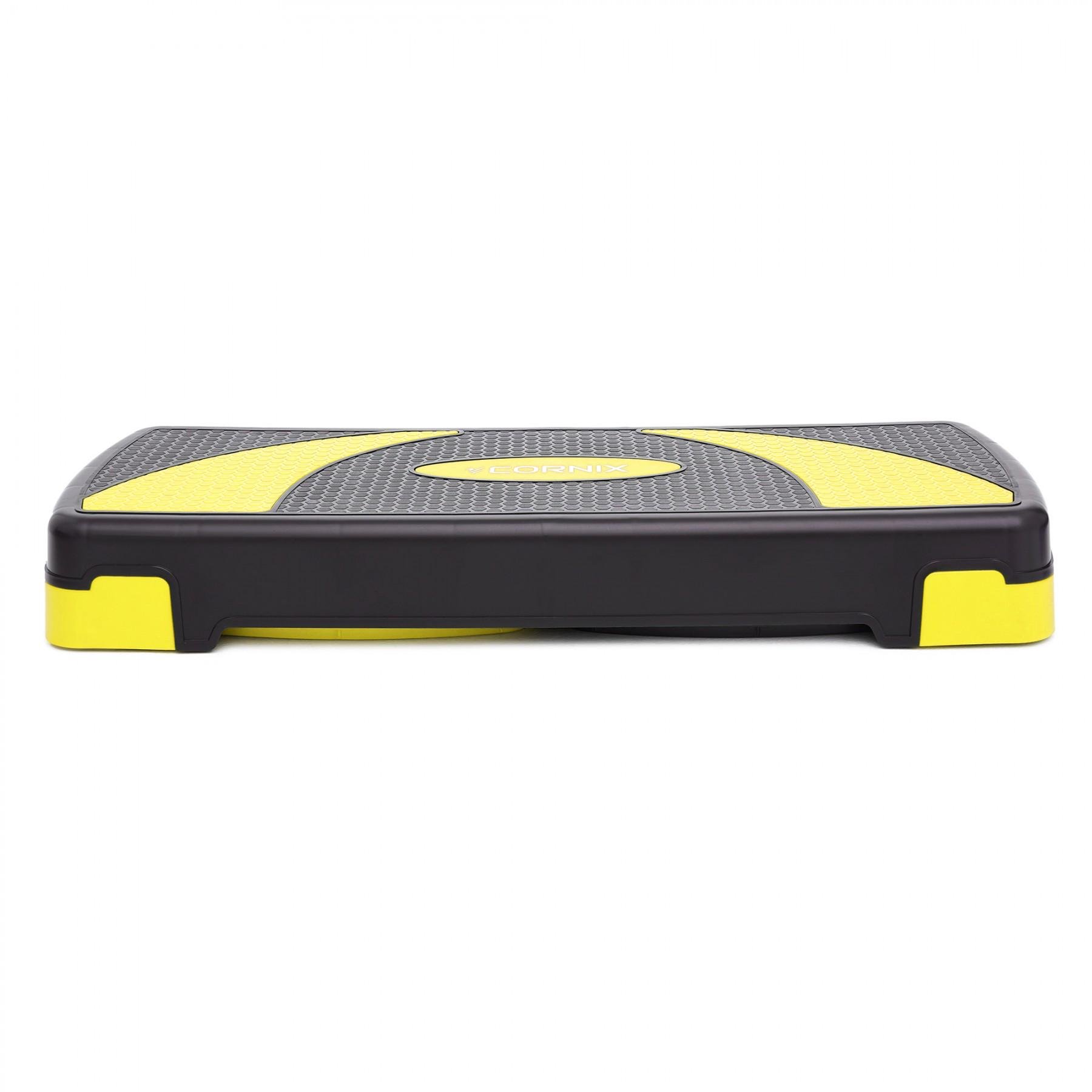 Степ-платформа Cornix XR-0187 78х29х10-20 см Black/Yellow (39176) - фото 3 Степ-платформа Cornix XR-0187 78х29х10-20 см Black/Yellow (39176) - фото 3