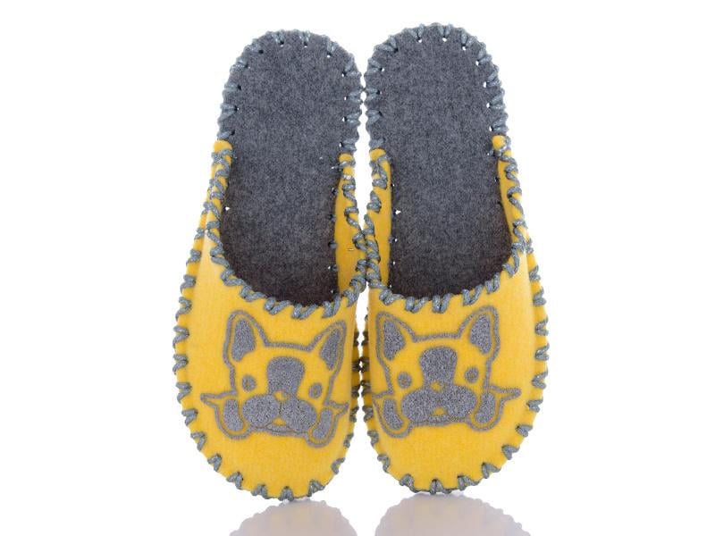 Тапочки фетровые женские VENDS 253 р. 36-37 Желтый