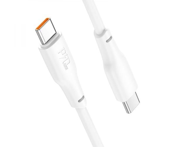 Кабель USB Hoco X93 Force Type-C to Type-C 60W 3А 2 м White - фото 6