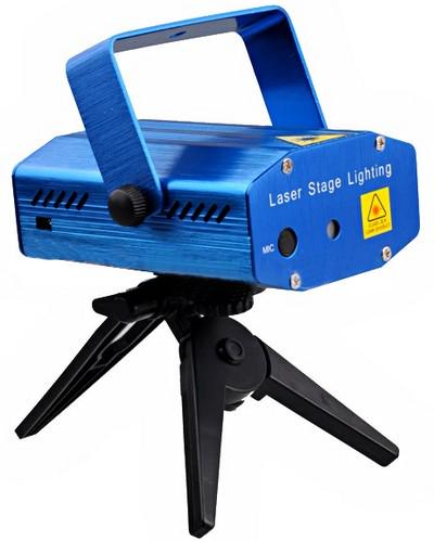 Лазерний проектор Mini Laser Stage Lighting YX-039 Blue