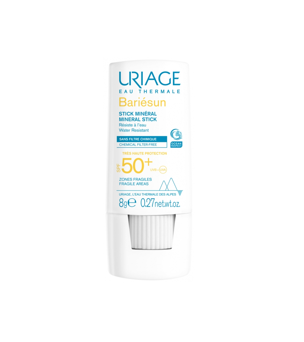 Солнцезащитный крем-стик Uriage Bariésun Mineral Stick SPF50 8 г (35458919)