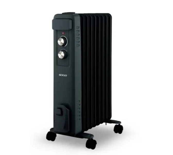 Обогреватель масляный SOGO SS-18460 2000 Вт черный (29339494)