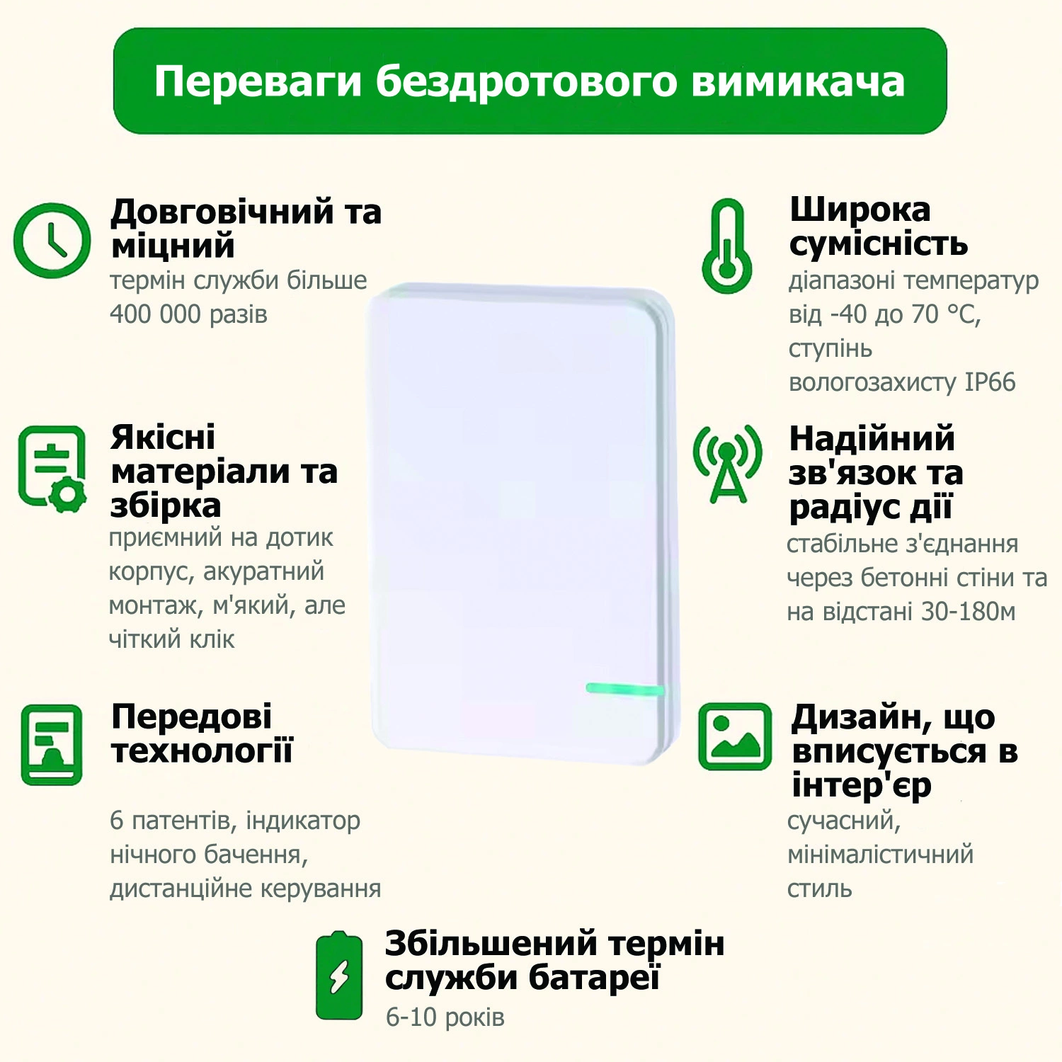 Комплект из патрона с дистанционным управлением и 1-канальной клавишей (SK1) - фото 2