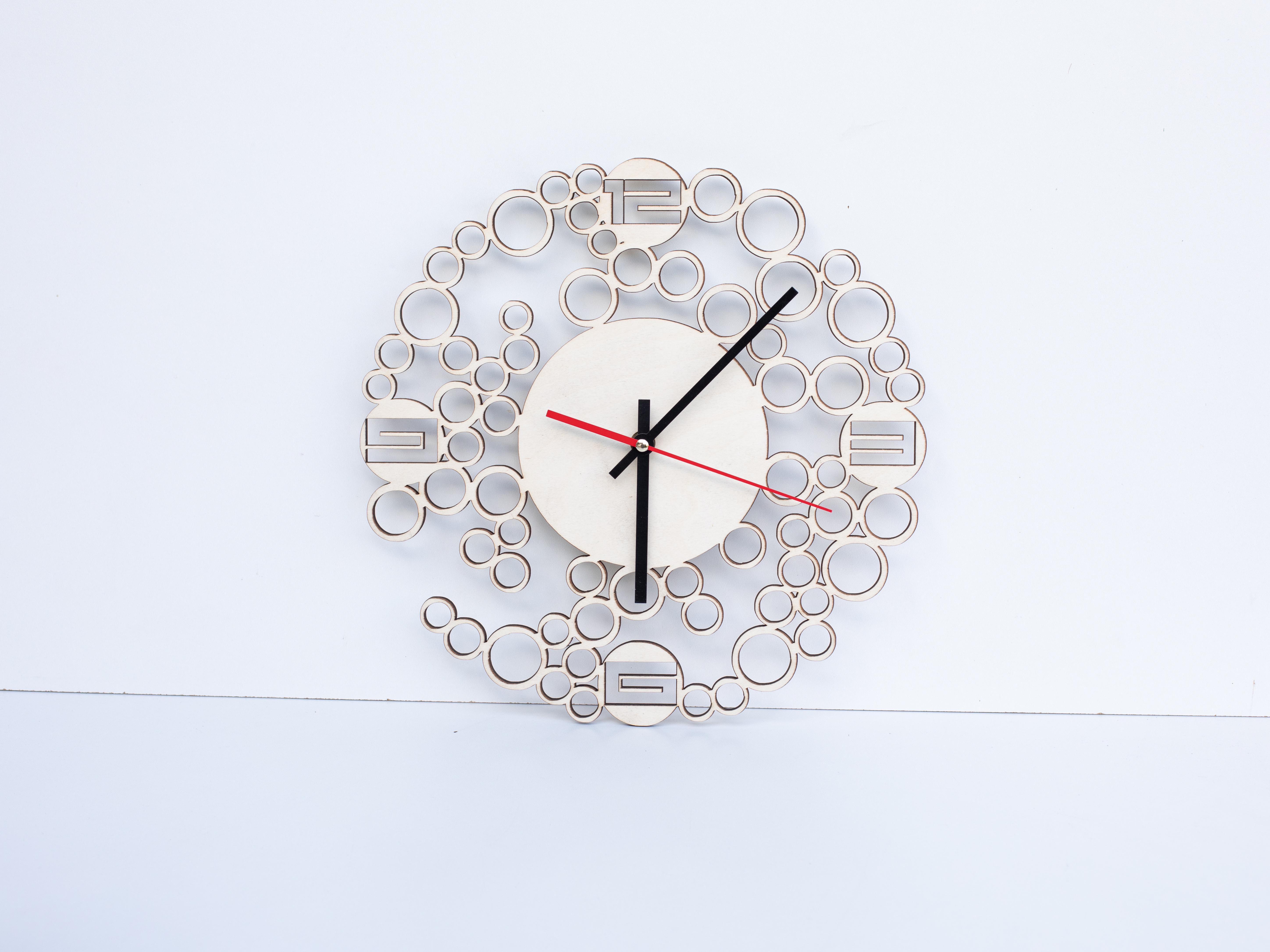 Часы настенные LASERBOX Минималистичные пузырьки 300 мм (ЧН-10)