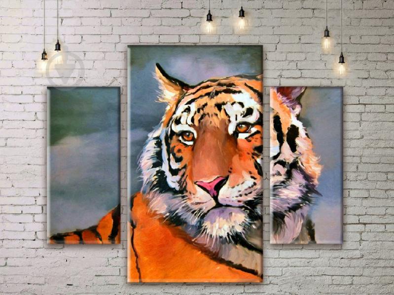Модульная картина Тигр ADJ0162 размер 150 х 180 см