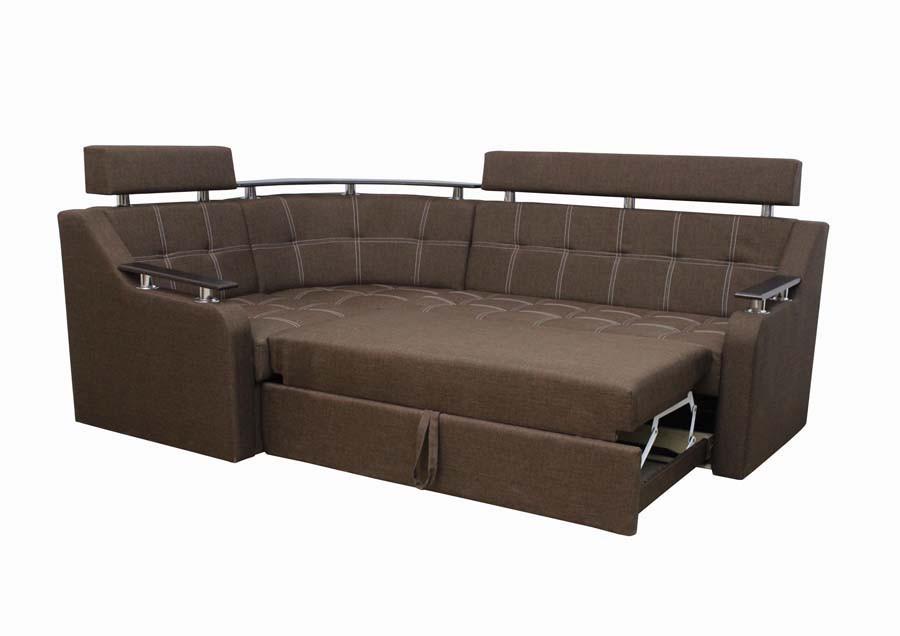 Диван кутовий Garnitur.plus Елегант Коричневий (DP-82) - фото 2 Диван кутовий Garnitur.plus Елегант Коричневий (DP-82) - фото 2