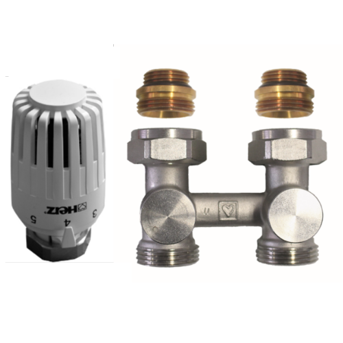 Комплект нижнього підключення Herz Project Н 1/2" прохідний (1376685)