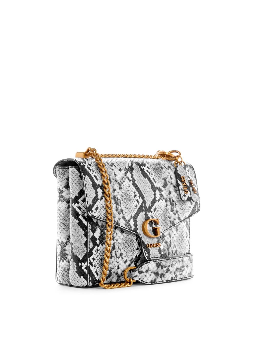 Сумка кросс боди женская из эко кожи GUESS SHENNY CONVERTIBLE XBODY FLAP HWKB8693210-BKW Белый - фото 2 Сумка кросс боди женская из эко кожи GUESS SHENNY CONVERTIBLE XBODY FLAP HWKB8693210-BKW Белый - фото 2