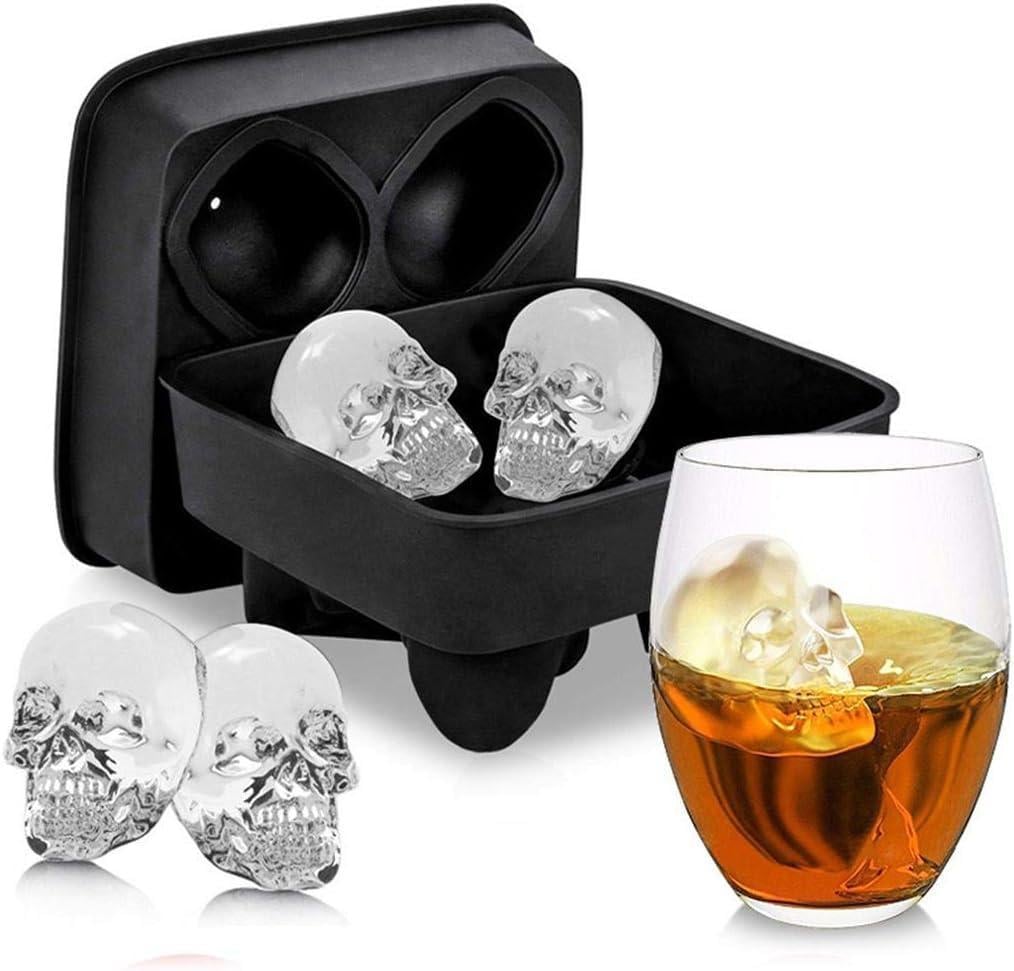 Форма для льоду силіконова Череп 4 комірки Чорний (Е051589) - фото 8 Форма для льоду силіконова Череп 4 комірки Чорний (Е051589) - фото 8