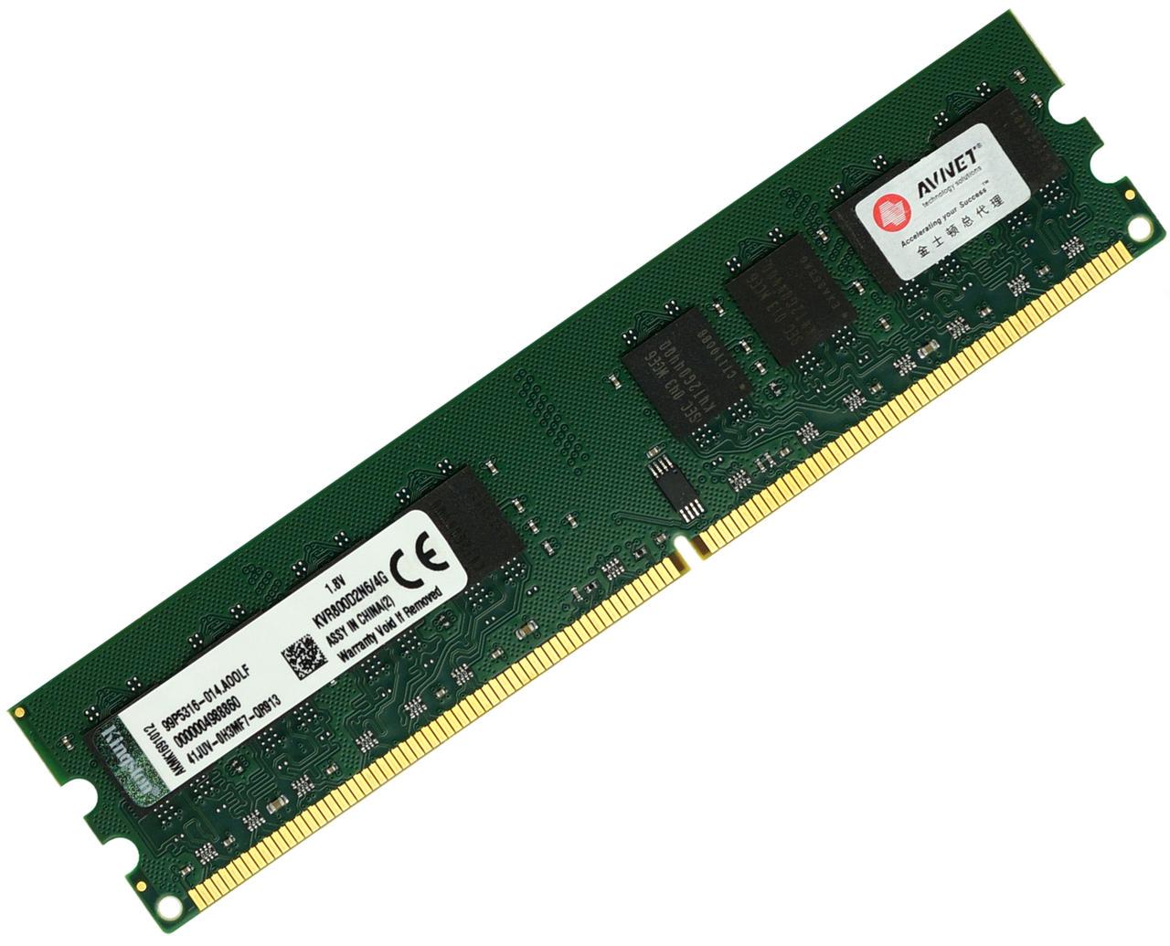 Оперативная память Kingston DDR2 4GB 800MHz (KVR800D2N6/4G), для AMD, PC2-6400